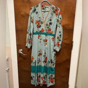 Sandro floral maxi dress size 36